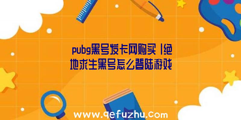 「pubg黑号发卡网购买」|绝地求生黑号怎么登陆游戏